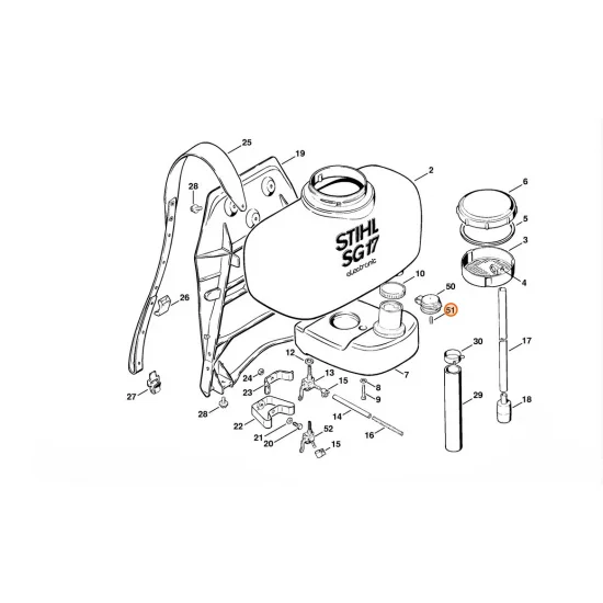 STIHL  Śruba dwustronna 0000 951 5815